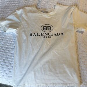 Balenciaga Off-White Logo Tee